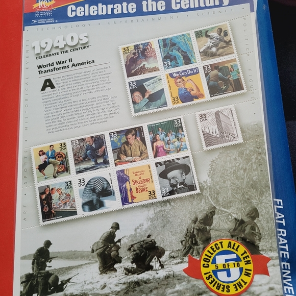 Celebrate the Century 1900s Stamp Sheet - Picture 5 of 7